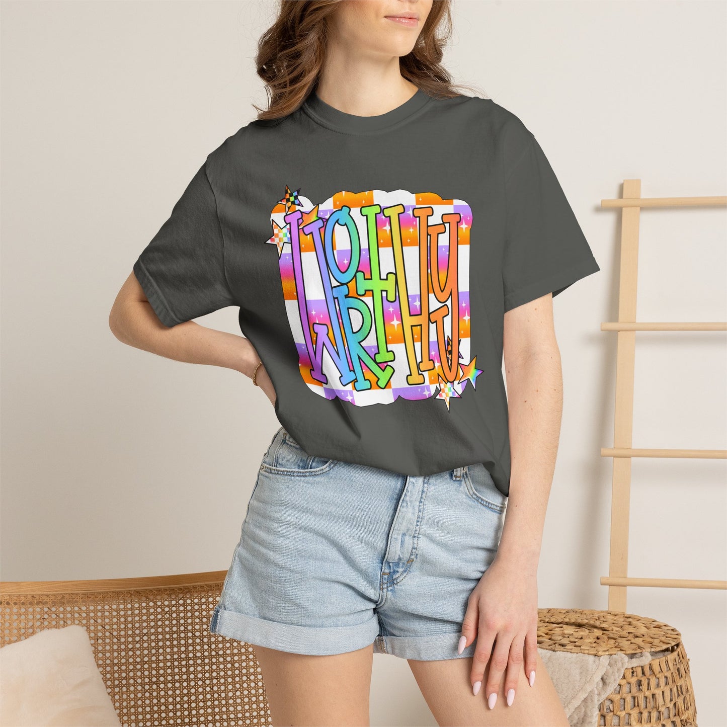 “WORTHY' Graphic T-Shirt — Positive Message Tee