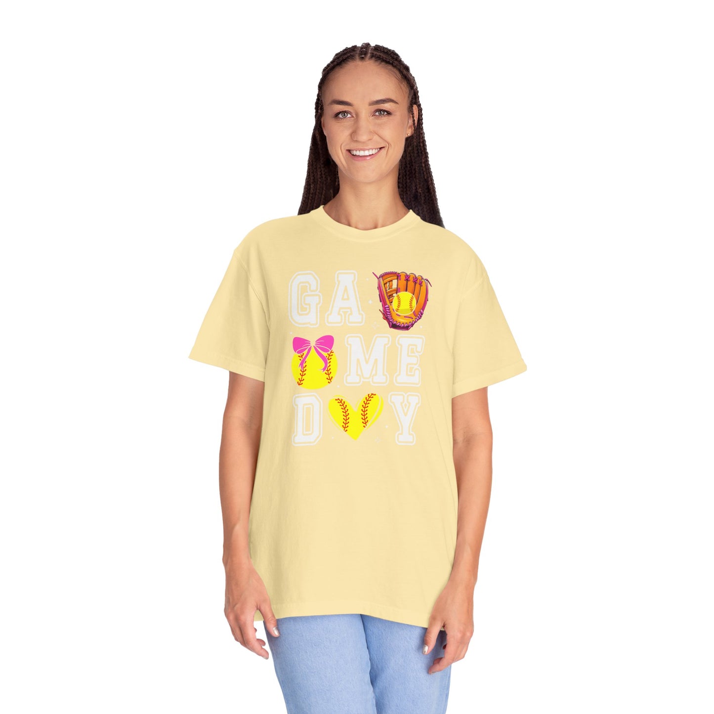 Game Day Softball T-Shirt — ‘GAME DAY’ Glove & Ball Design