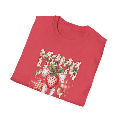 Strawberry Vibes T-Shirt — Retro Stars & Heart Graphic