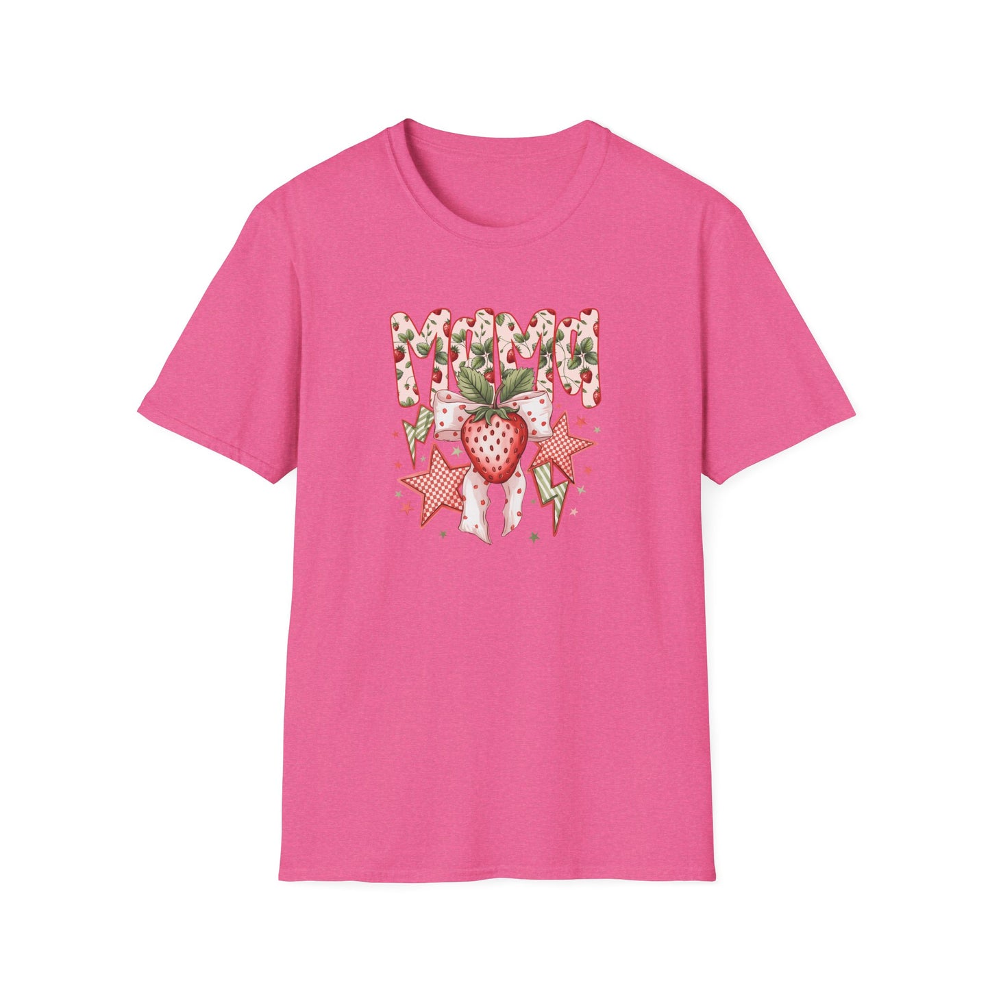 Strawberry Vibes T-Shirt — Retro Stars & Heart Graphic