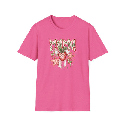 Strawberry Vibes T-Shirt — Retro Stars & Heart Graphic