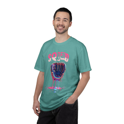 Baseball Glove Drip T-Shirt — "Squad" Graphic Sports Tee