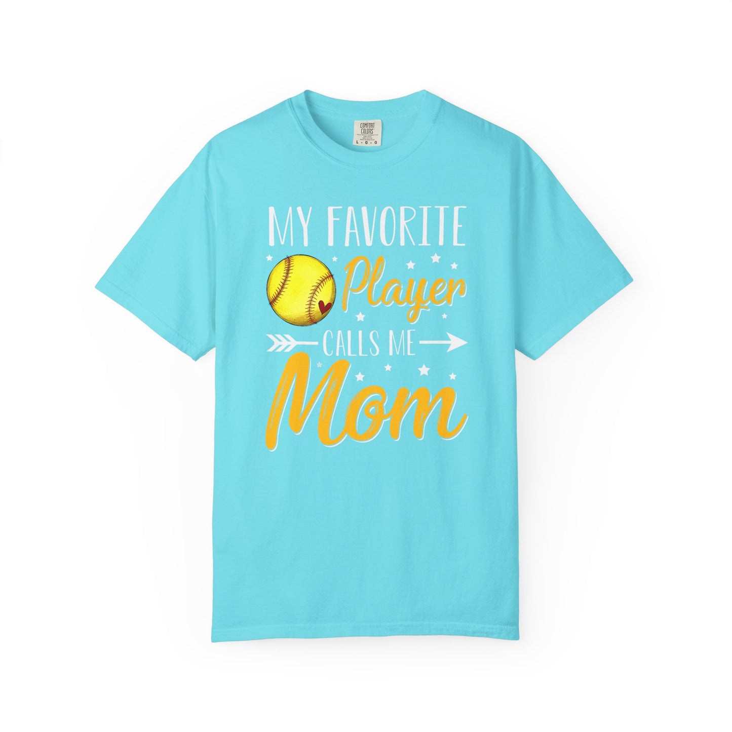 Softball Mom T-Shirt – “My Favorite Player Calls Me Mom” Graphic Tee