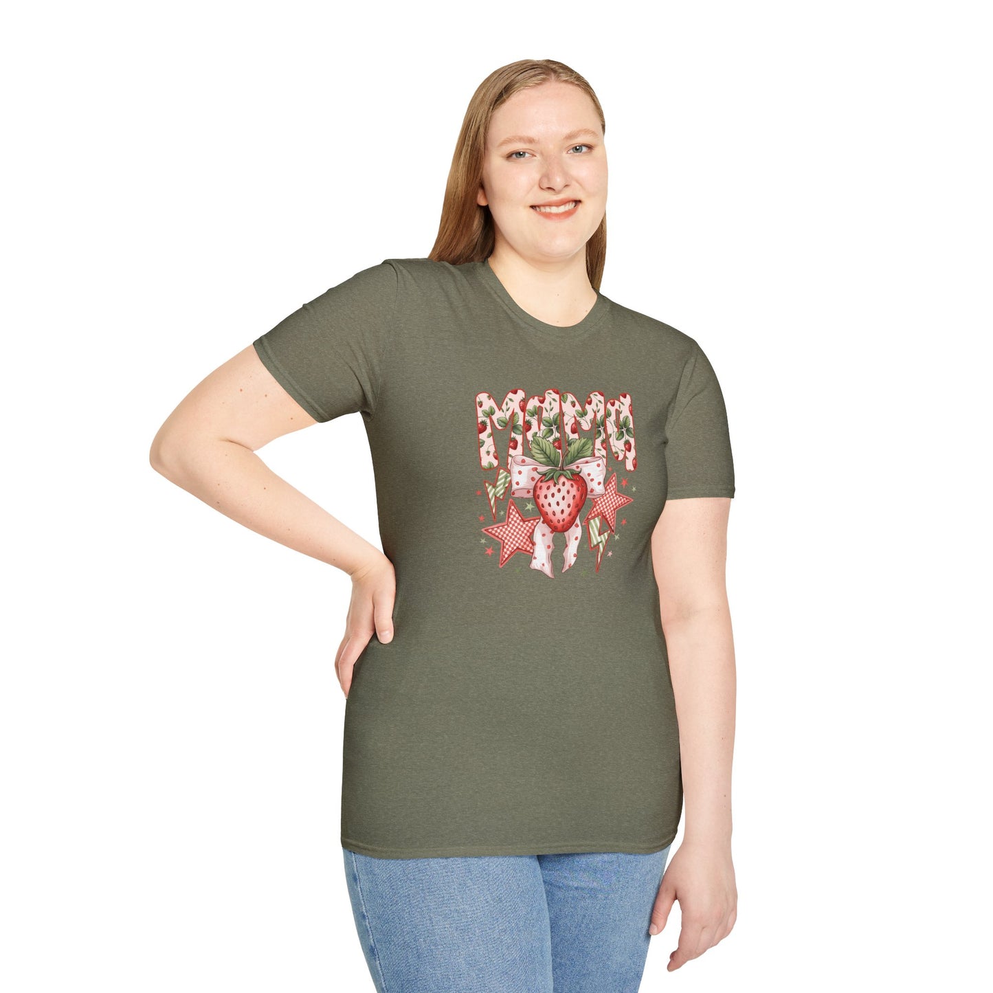 Strawberry Vibes T-Shirt — Retro Stars & Heart Graphic