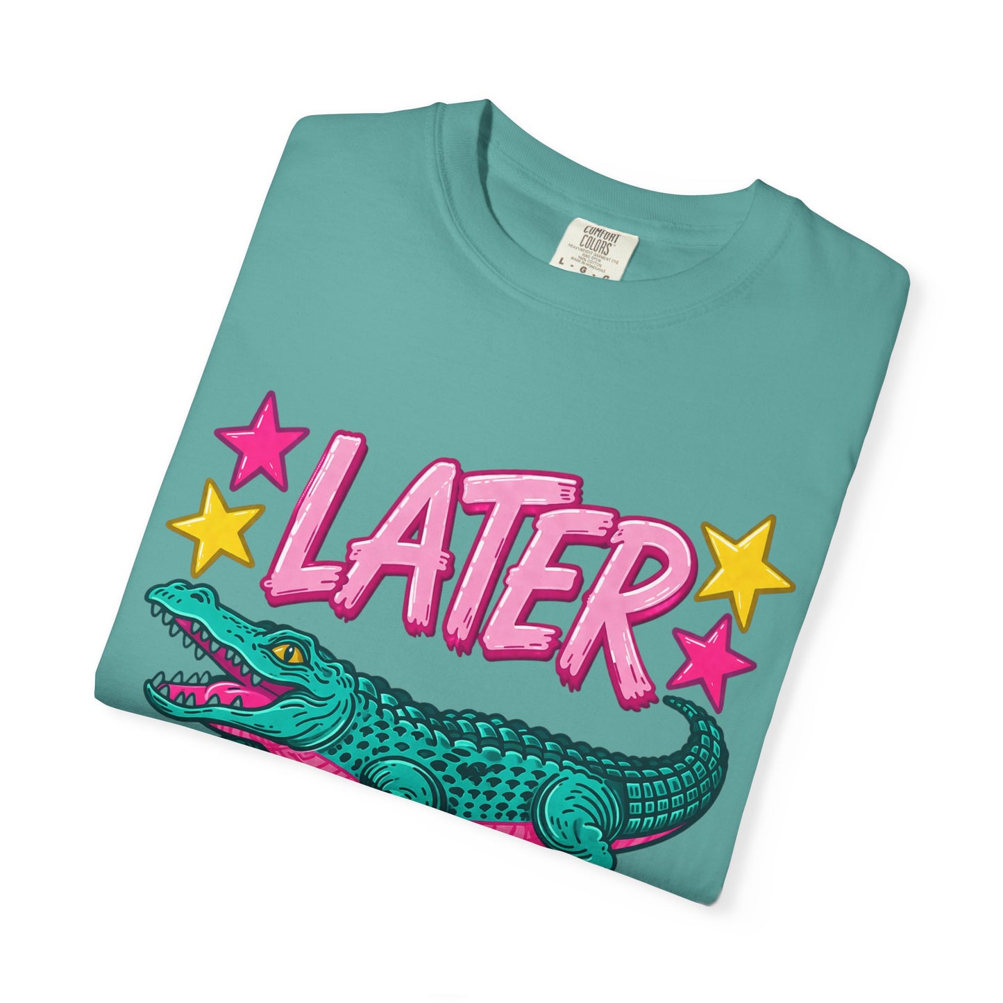 Later Gator Graphic T-Shirt — Retro Cartoon Alligator Tee