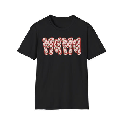 Mama Floral Band T-Shirt — Cute Mom Shirt with Pink Flower Pattern