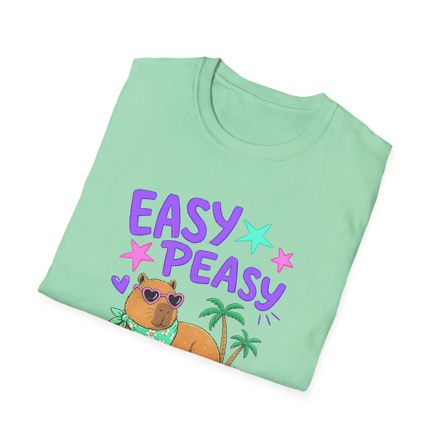 Easy Peasy Dog Tee — Relaxed Hawaiian Corgi T-Shirt