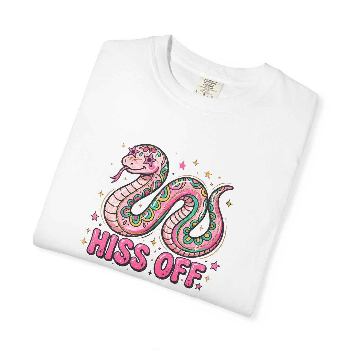 Snake "Hiss Off" Graphic T-Shirt — Retro Cute Reptile Tee