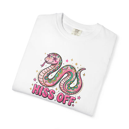 Snake "Hiss Off" Graphic T-Shirt — Retro Cute Reptile Tee