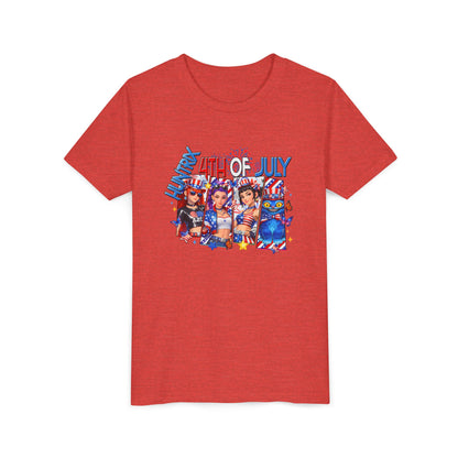 Youth Tee - 4th of July Patriotic Fireworks Graphic