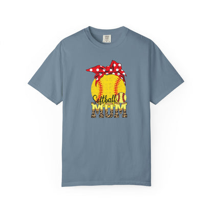 Softball Mom T-Shirt — Vintage Softball Graphic with Bandana Accent