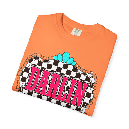 Darlin' Checkerboard Graphic T-Shirt
