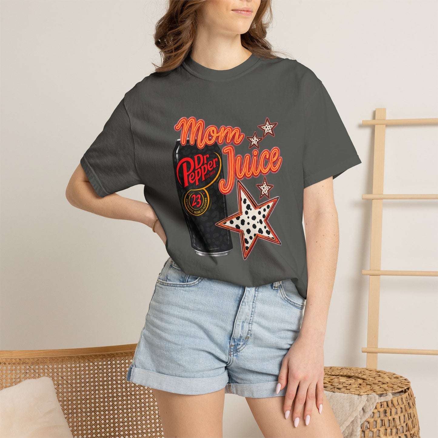 Mom Juice T-Shirt — Retro Dr Pepper Can Graphic Tee