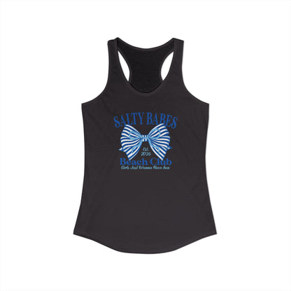 Salty babes blue Racerback Tank