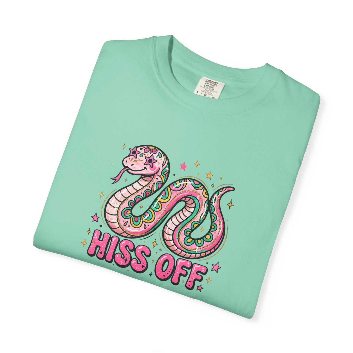 Snake "Hiss Off" Graphic T-Shirt — Retro Cute Reptile Tee