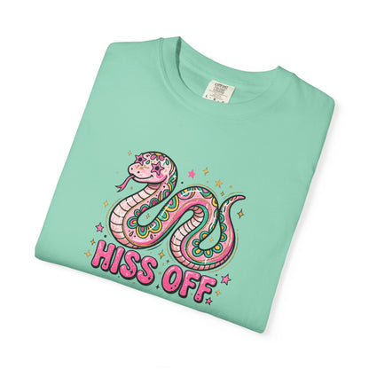 Snake "Hiss Off" Graphic T-Shirt — Retro Cute Reptile Tee