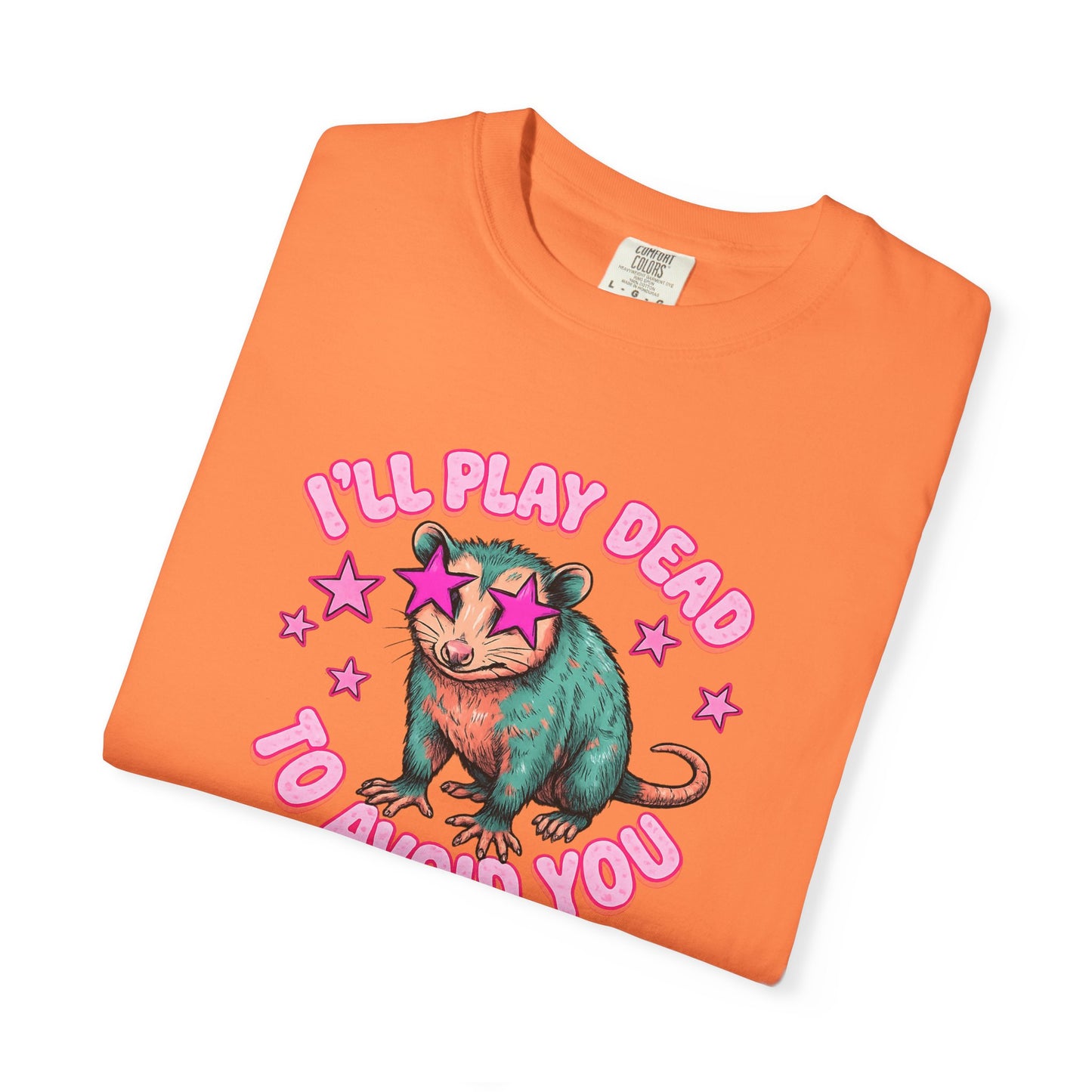 Funny Cat T-Shirt — "I'll Play Dead to Avoid You" Cute Sarcastic Graphic Tee