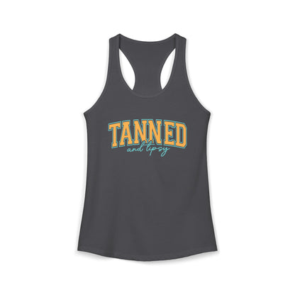 Tanned & Tipsy Racerback Tank