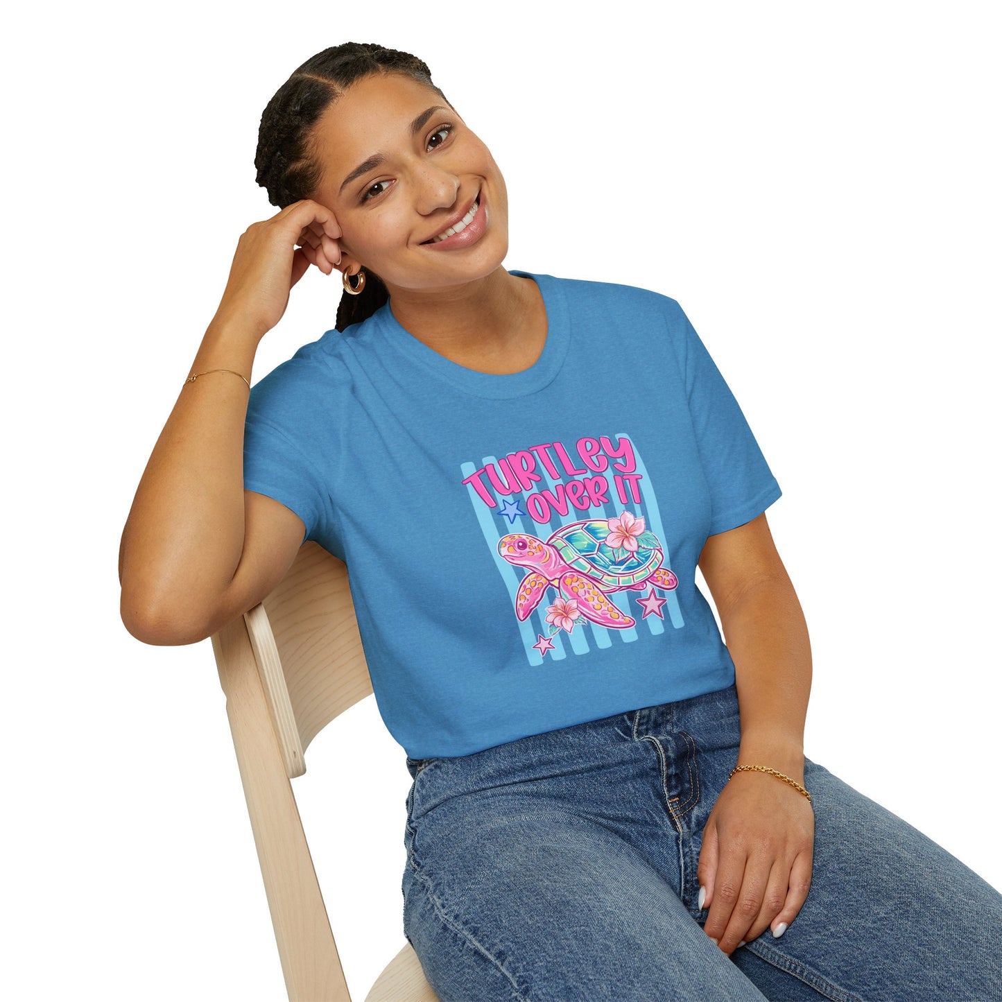T-Shirt — "Turtley Loved It" Colorful Sea Turtle Graphic Tee