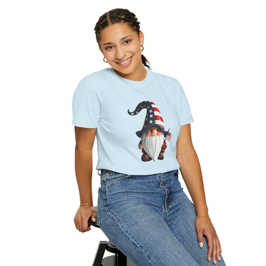Patriotic Gnome T-Shirt – USA Flag 4th of July Tee