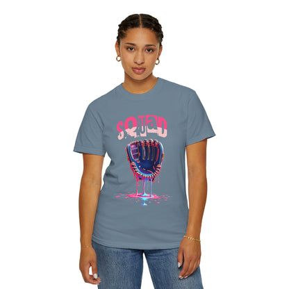 Baseball Glove Drip T-Shirt — "Squad" Graphic Sports Tee