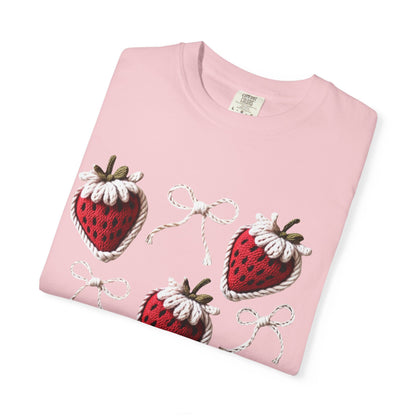 Crochet Strawberries and Bows T-shirt
