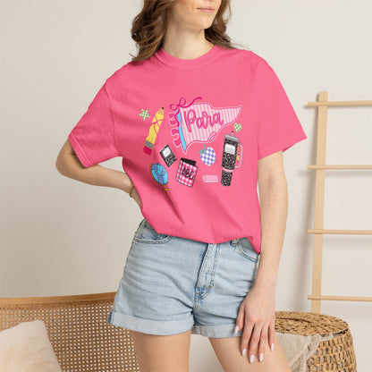 Retro 'Para' Collage T-Shirt — 90s Aesthetic Phone & Makeup Graphic Tee