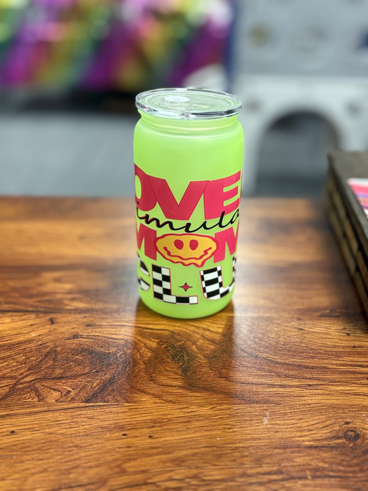 Over stimulated moms club 16oz tumbler