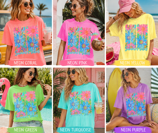 Neon Summer vibes -  comfort color